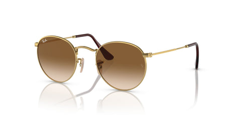 Ray-Ban Round Metal 0RB3447 001/51 47 Gold/ Brown 47 / Crystal / Metal / Metal