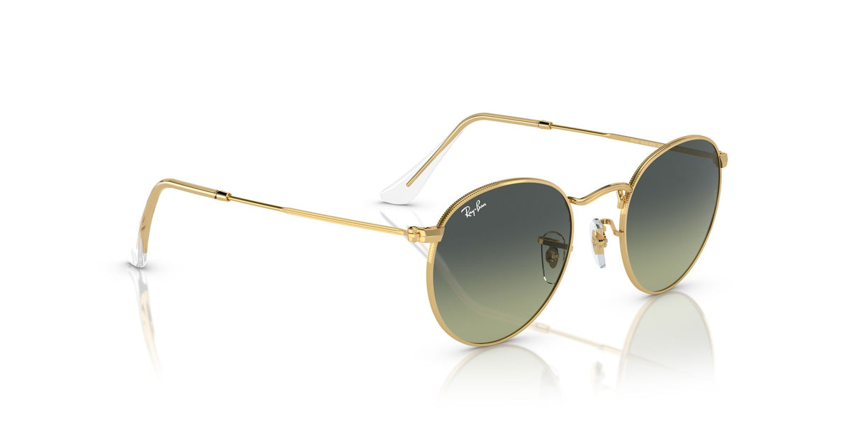 Ray-Ban Round Metal 0RB3447 001/BH 50 Gold/ Green Vintage