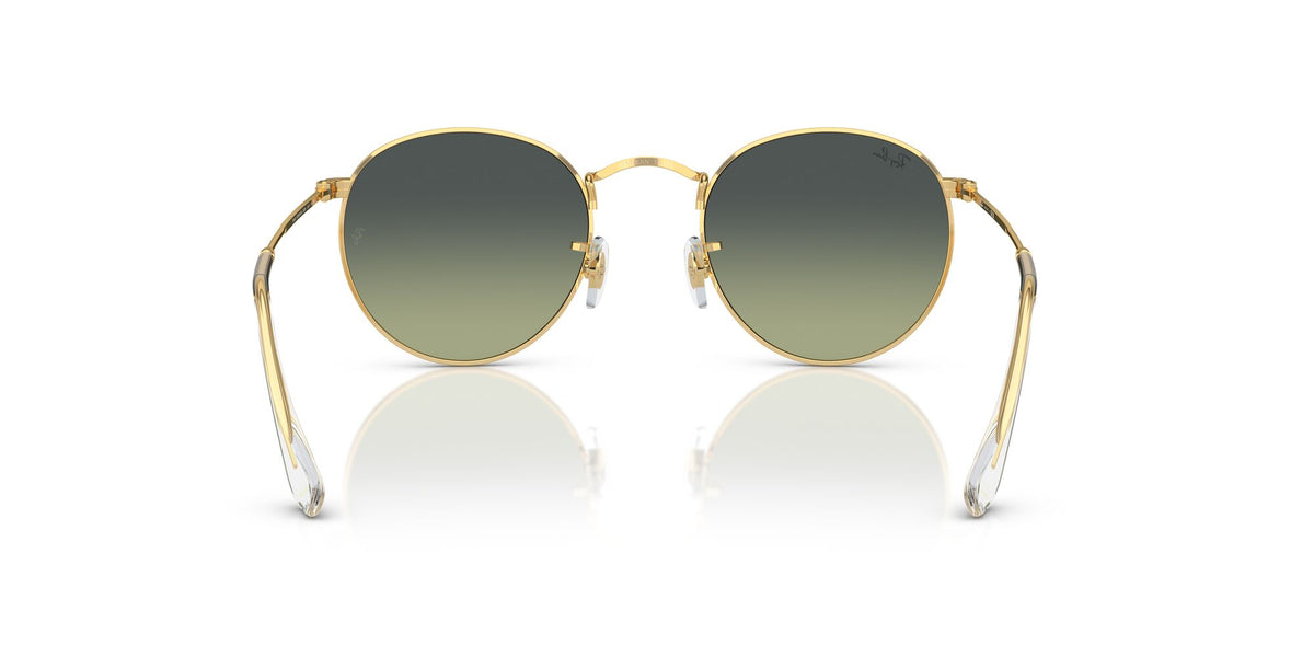 Ray-Ban Round Metal 0RB3447 001/BH 50 Gold/ Green Vintage