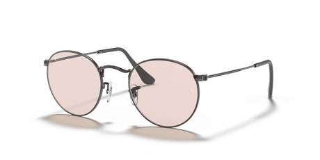 RB 3447 Ray-Ban Round Metal Gunmetal /  Evolve Photo Pink To Violet 50 50 / Crystal / Metal