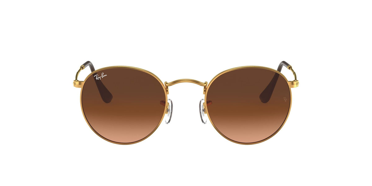Ray-Ban Round Metal 0RB3447 9001A5 50 Light Bronze/ Pink/Brown Gradient