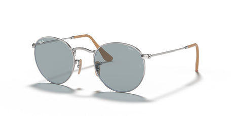 RB 3447 Ray-Ban Round Metal Silver / Blue 53 53 / Crystal / Metal / Metal