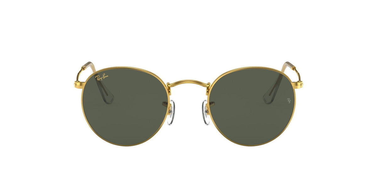 Ray-Ban Round Metal 0RB3447 919631 50 Gold/ Green