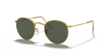 Ray-Ban Round Metal 0RB3447 919631 50 Gold/ Green 50 / Crystal / Metal / Metal