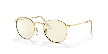 Ray-Ban Round Metal 0RB3447 9196BL 47 Gold/ Clear 47 / Crystal / Metal / Metal