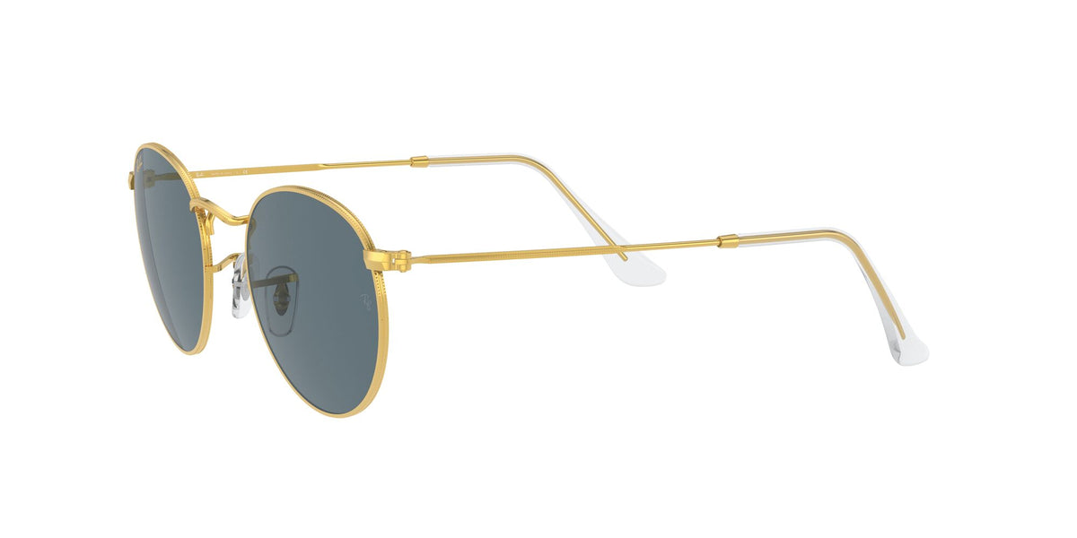 Ray-Ban Round Metal 0RB3447 9196R5 50 Gold/ Blue 50 / Crystal / Metal / Metal