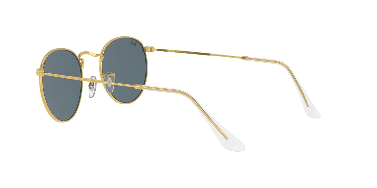 Ray-Ban Round Metal 0RB3447 9196R5 50 Gold/ Blue 50 / Crystal / Metal / Metal