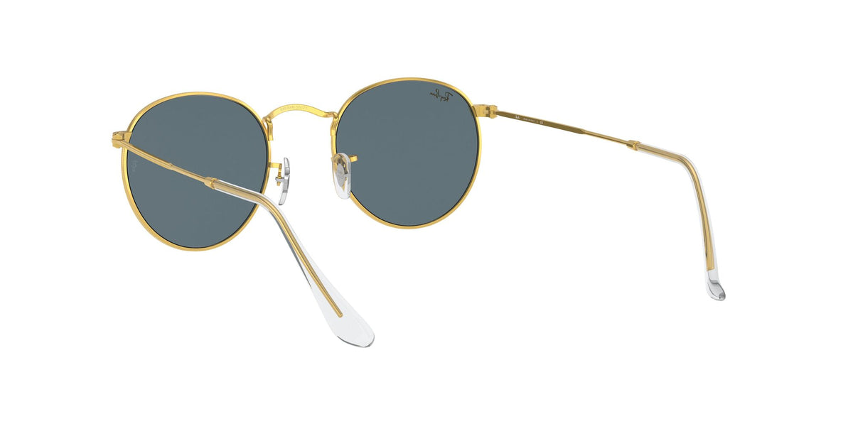 Ray-Ban Round Metal 0RB3447 9196R5 50 Gold/ Blue 50 / Crystal / Metal / Metal