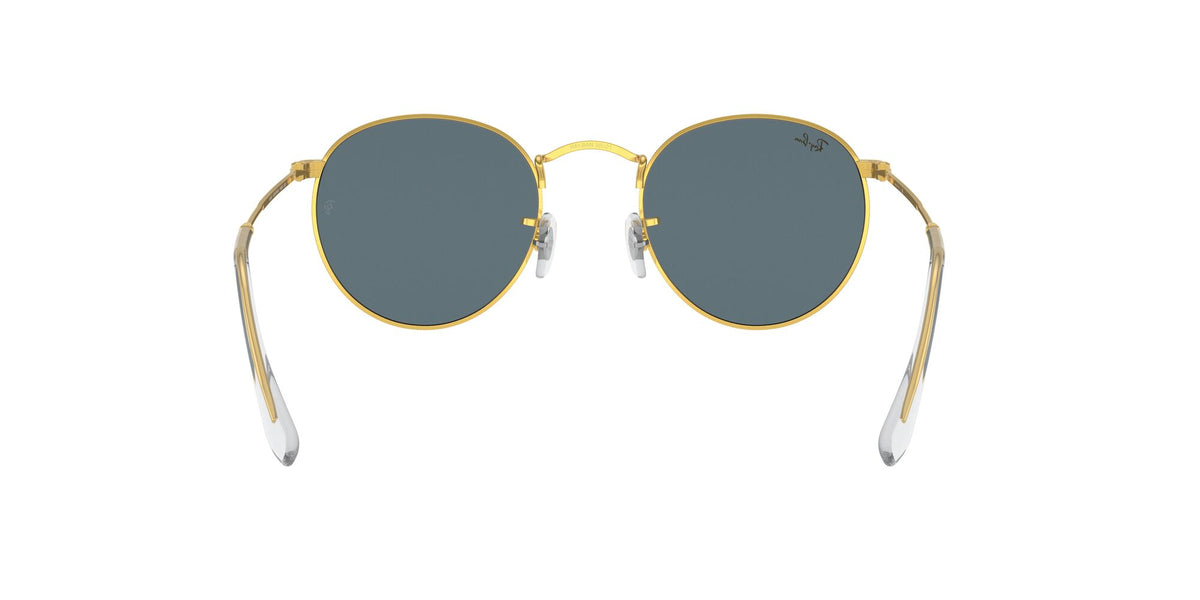 Ray-Ban Round Metal 0RB3447 9196R5 50 Gold/ Blue 50 / Crystal / Metal / Metal