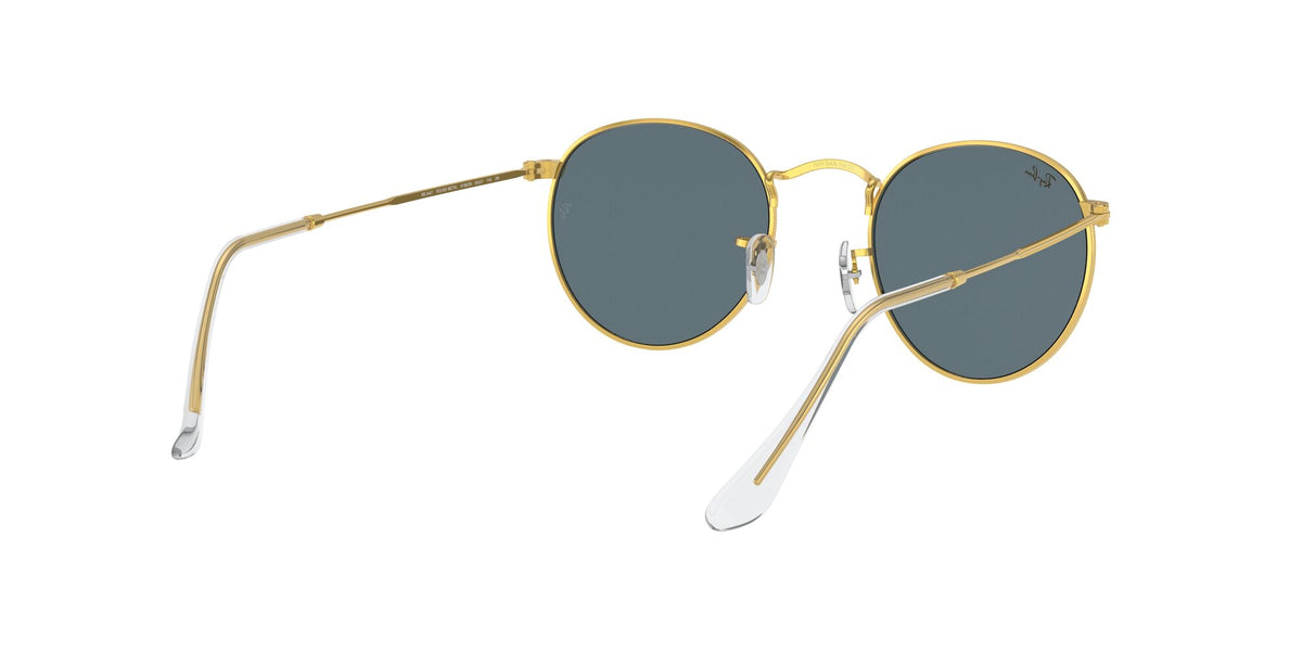 Ray-Ban Round Metal 0RB3447 9196R5 50 Gold/ Blue 50 / Crystal / Metal / Metal