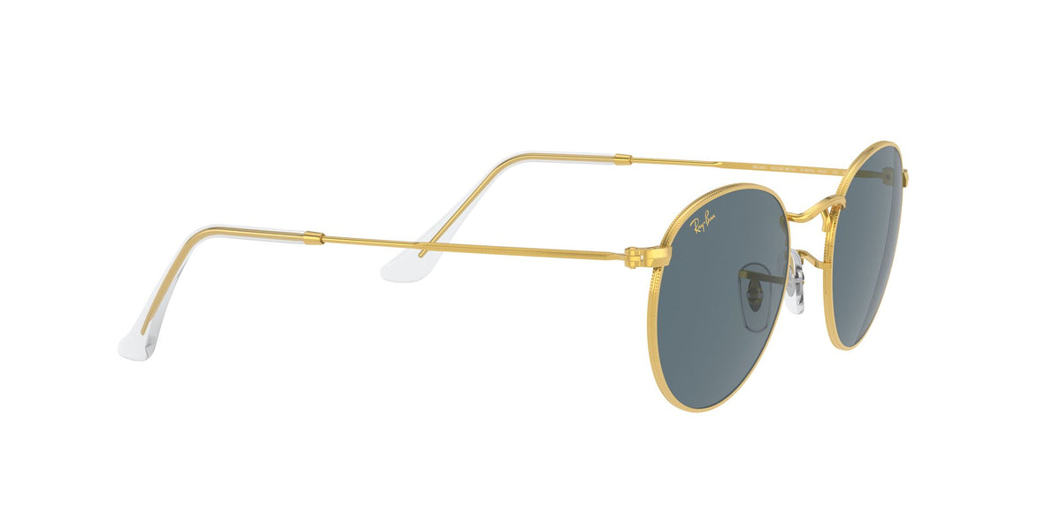 Ray-Ban Round Metal 0RB3447 9196R5 50 Gold/ Blue 50 / Crystal / Metal / Metal