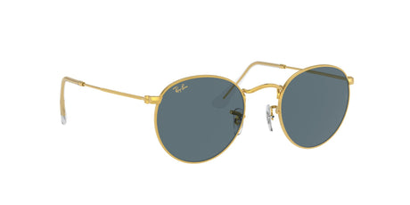 Ray-Ban Round Metal 0RB3447 9196R5 53 Gold/ Blue 53 / Crystal / Metal / Metal