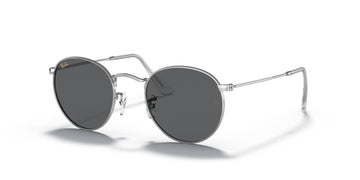 Ray-Ban Round Metal 0RB3447 9198B1 50 Silver/ Dark Grey