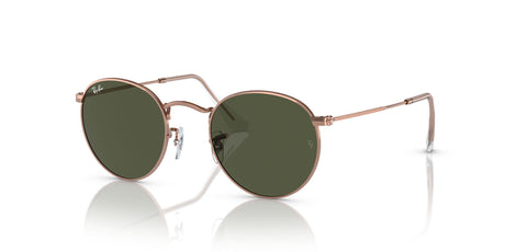 Ray-Ban Round Metal 0RB3447 920231 50 Rose Gold/ Green 50 / Crystal / Metal / Metal