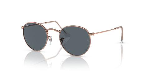 Ray-Ban Round Metal 0RB3447 9202R5 50 Rose Gold/ Blue 50 / Crystal / Metal / Metal