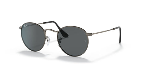 Ray-Ban Round Metal 0RB3447 9229B1 50 Gunmetal/ Dark Grey 50 / Crystal / Metal / Metal