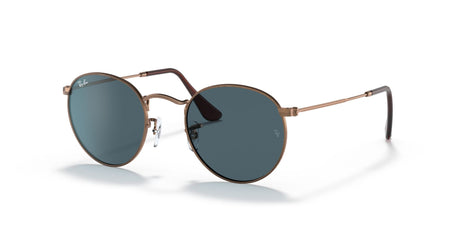 Ray-Ban Round Metal 0RB3447 9230R5 47 Bronze-Copper/ Blue 47 / Crystal / Metal / Metal