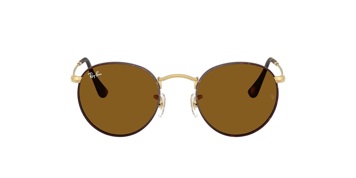 Ray-Ban Round Metal RB3447 927533 50 Matt Havana On Matt Arista / Brown