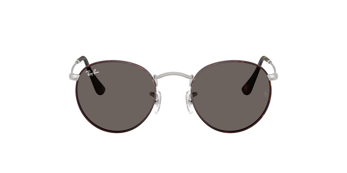 Ray-Ban Round Metal RB3447 9277B1 50 Matt Havana On Matt Silver / Dark Grey