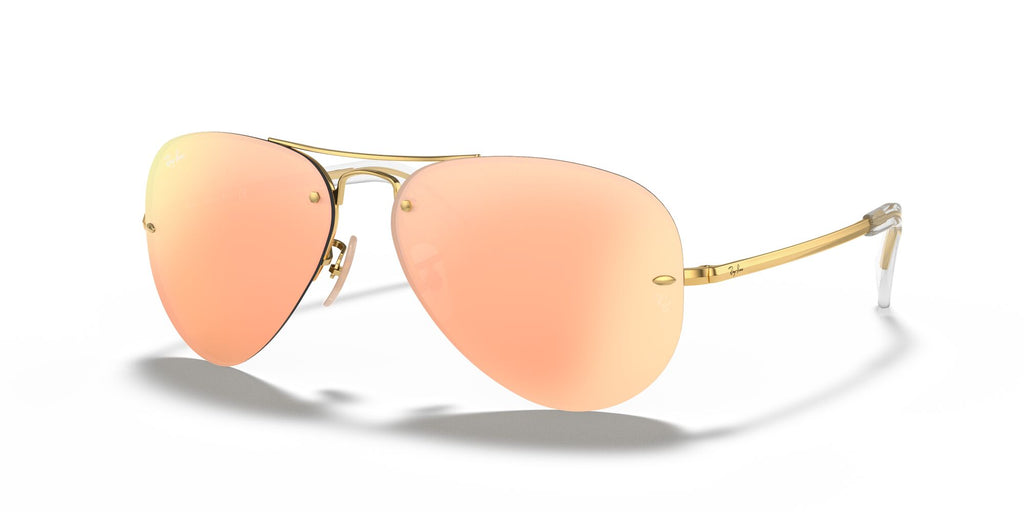 Ray-Ban Rb3449 0RB3449 001/2Y 59 Gold/ Copper Mirror 59 / Polyamide / Metal / Metal