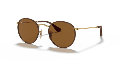 Ray-Ban Round Craft 0RB3475Q 9041 50 Brown/ Brown 50 / Crystal / Metal / Metal