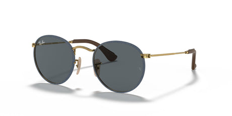 RB 3475Q Ray-Ban Round Craft Blue Denim / Green Classic G-15 50 50 / Crystal / Metal / Metal