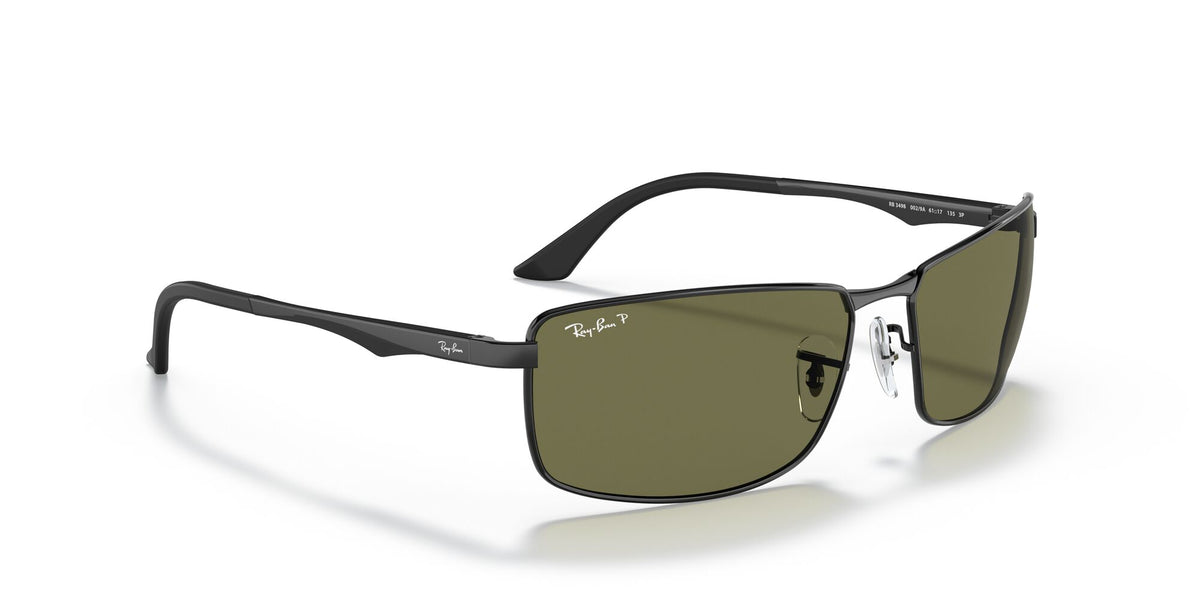 Ray-Ban N/A 0RB3498 002/9A 64 Black/ Green 64 / Polycarbonate / Metal / Aluminium