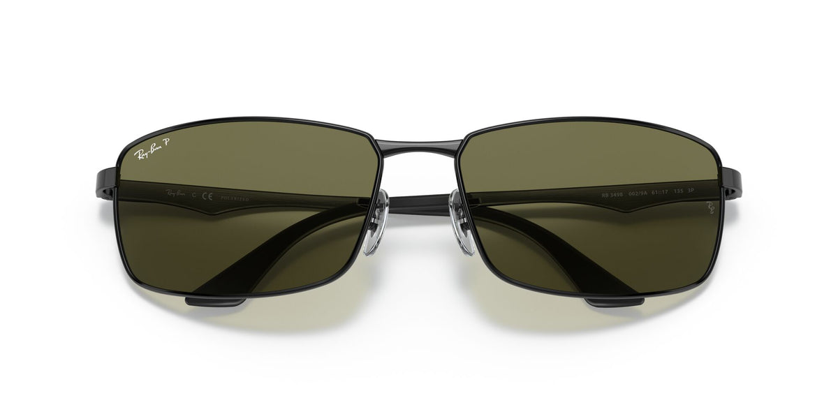 Ray-Ban N/A 0RB3498 002/9A 61 Black/ Green 61 / Polycarbonate / Metal / Aluminium