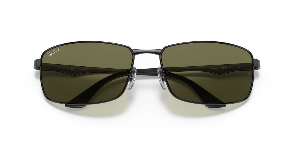 Ray-Ban N/A 0RB3498 002/9A 61 Black/ Green 61 / Polycarbonate / Metal / Aluminium