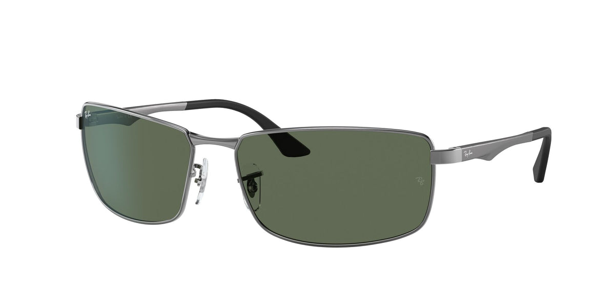 Ray-Ban N/A 0RB3498 004/71 61 Gunmetal/ Green 61 / Polycarbonate / Metal / Aluminium