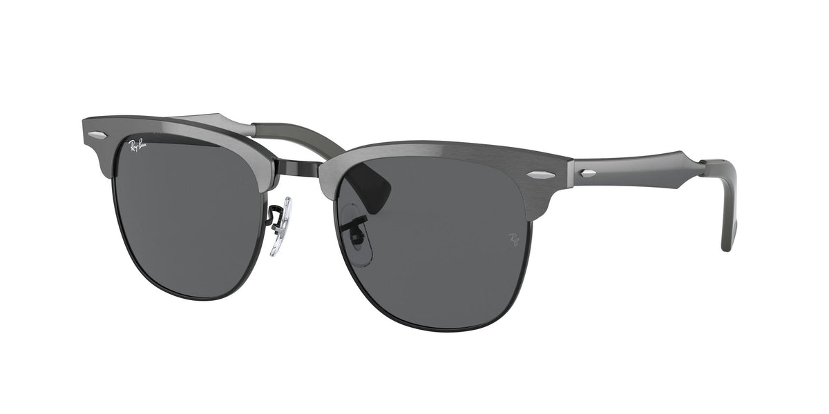 RB 3507 Ray-Ban Clubmaster Aluminum Graphite On Black / Dark Grey 51 51 / Crystal / Metal / Aluminium