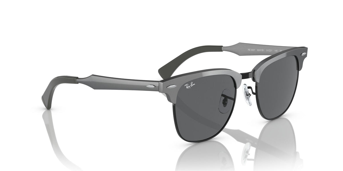 RB 3507 Ray-Ban Clubmaster Aluminum Graphite On Black / Dark Grey 51 51 / Crystal / Metal / Aluminium