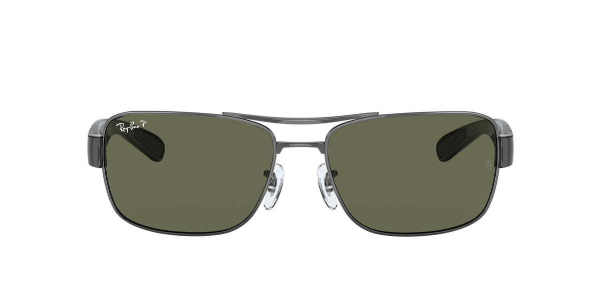 Ray-Ban  0RB3522 004/9A 64 Gunmetal/ Green 64 / Polycarbonate / Steel / Metal