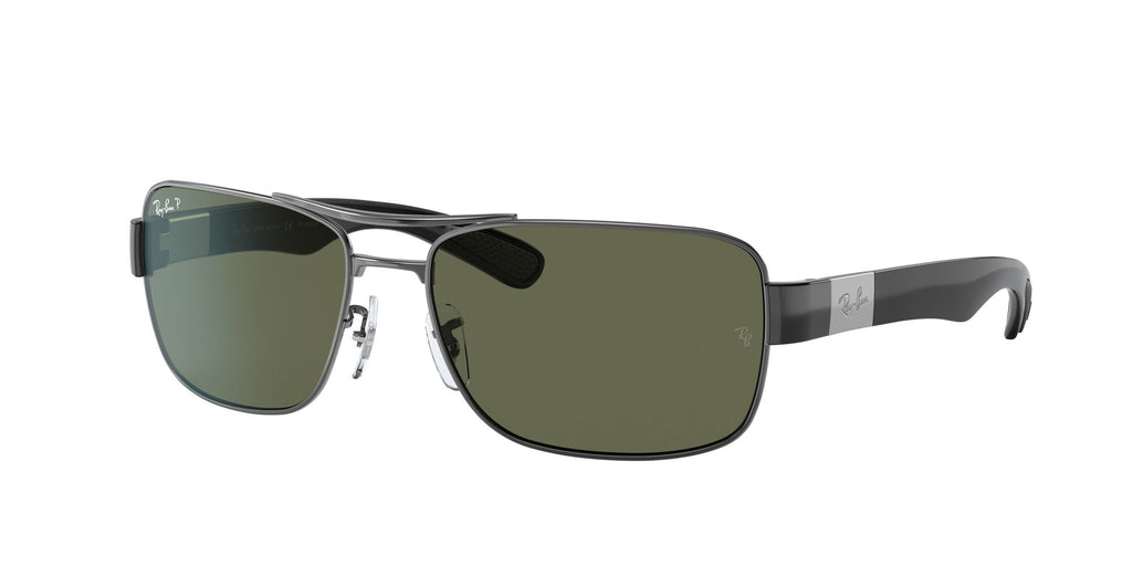 Ray-Ban  0RB3522 004/9A 64 Gunmetal/ Green 64 / Polycarbonate / Steel / Metal