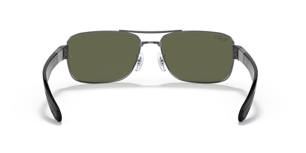 Ray-Ban  0RB3522 004/9A 64 Gunmetal/ Green 64 / Polycarbonate / Steel / Metal