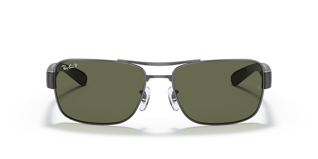 Ray-Ban  0RB3522 004/9A 64 Gunmetal/ Green 64 / Polycarbonate / Steel / Metal