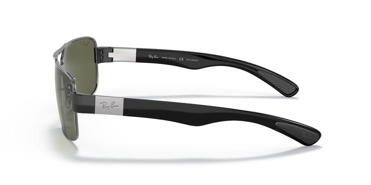 Ray-Ban  0RB3522 004/9A 64 Gunmetal/ Green 64 / Polycarbonate / Steel / Metal