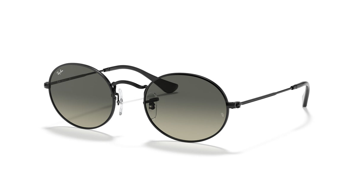 Ray-Ban Oval 0RB3547N 002/71 51 Black/ Grey Gradient 51 / Crystal / Metal / Metal