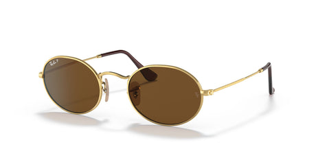 RB 3547 Ray-Ban Oval Gold / Polarised Brown 54 54 / Crystal / Metal / Metal