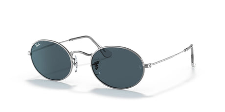 Ray-Ban Oval 0RB3547 003/R5 54 Silver/ Blue