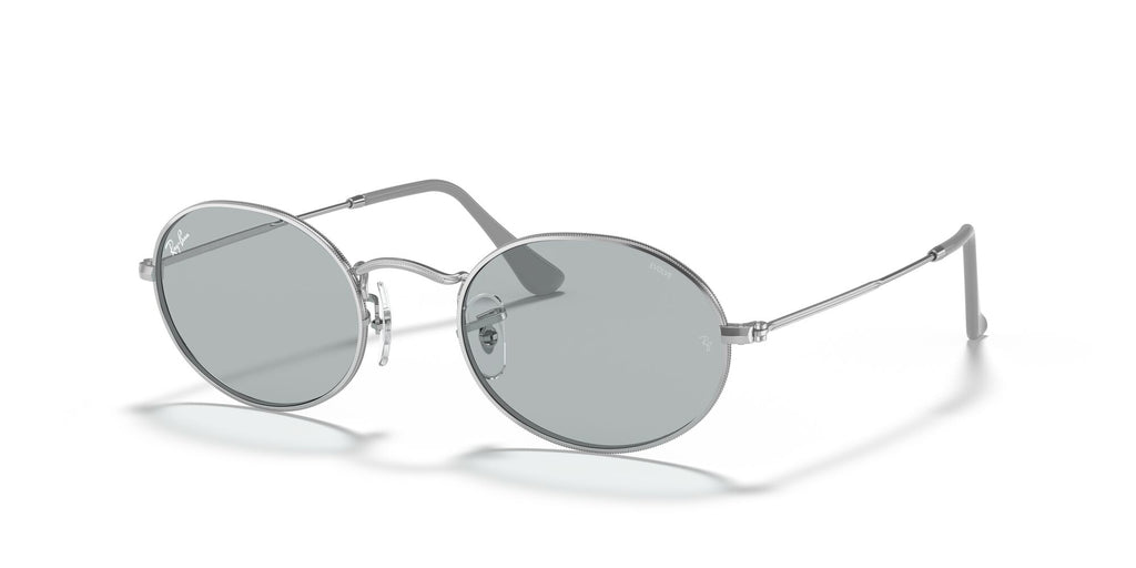RB 3547 Ray-Ban Oval Silver /  Evolve Photo Grey To Violet 51 51 / Crystal / Metal