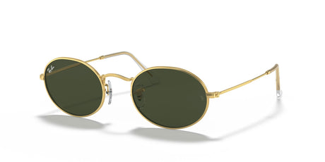 RB 3547 Ray-Ban Oval Gold / Green Classic G-15 51 51 / Crystal / Metal / Metal