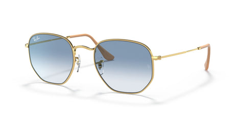Ray-Ban Hexagonal 0RB3548 001/3F 51 Gold/ Light Blue Gradient 51 / Crystal / Metal / Metal
