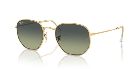 Ray-Ban Hexagonal 0RB3548 001/BH 54 Gold/ Green Vintage