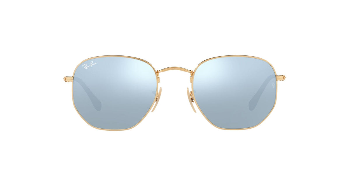 Ray-Ban Hexagonal 0RB3548N 001/30 51 Gold/ Silver Flash