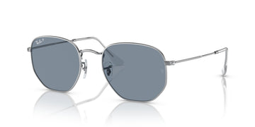 Ray-Ban Hexagonal 0RB3548N 003/02 51 Silver/ Blue 51 / Crystal / Steel / Metal