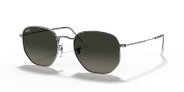 Ray-Ban Hexagonal 0RB3548N 004/71 51 Gunmetal/ Grey Gradient 51 / Crystal / Metal