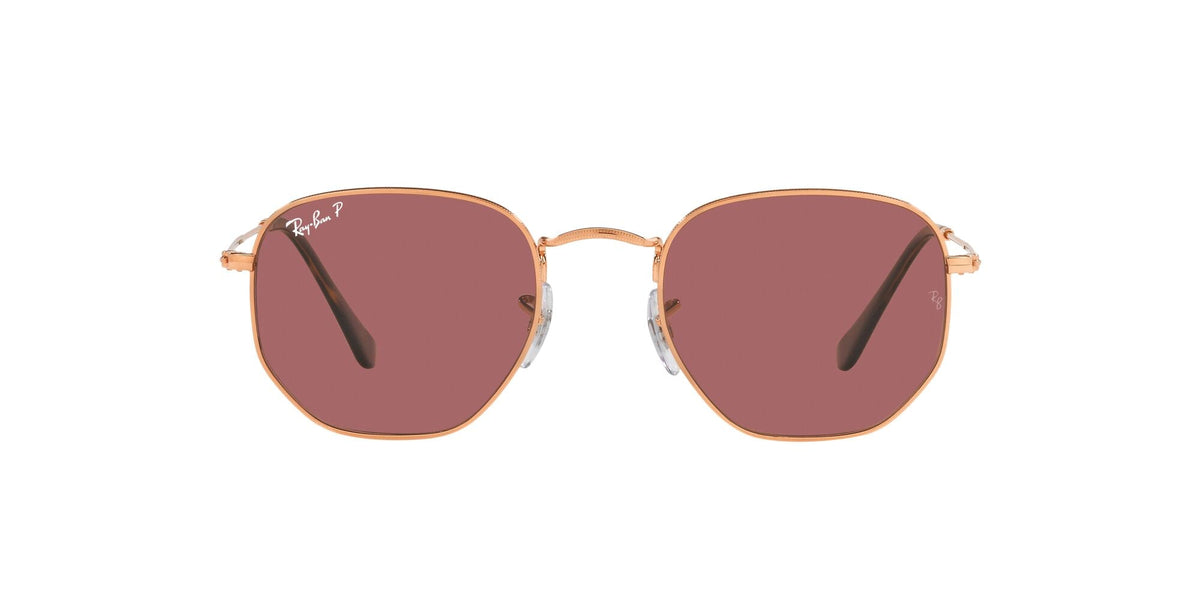 Ray-Ban Hexagonal 0RB3548N 9202AF 51 Rose Gold/ Violet