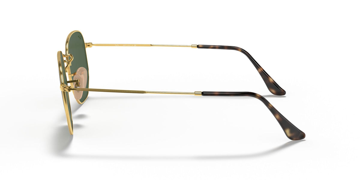 Ray-Ban Hexagonal 0RB3548N 001 54 Gold/ Green