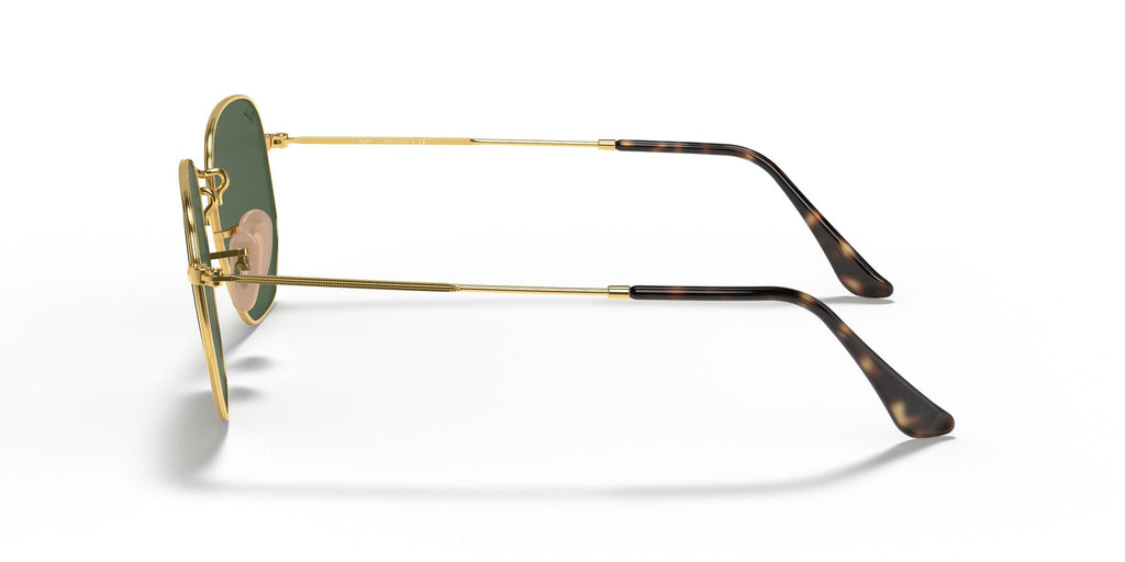 Ray-Ban Hexagonal 0RB3548N 001 54 Gold/ Green